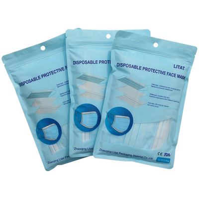 Resealable πολυ τσάντες τσαντών φερμουάρ BRC Resealable για τη συσκευασία μασκών